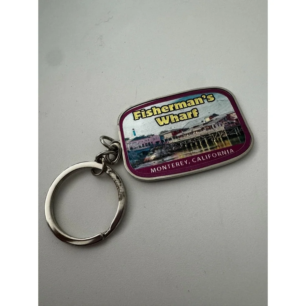 Fisherman's Wharf Keychain Key Ring Monterey‎ California Souvenir